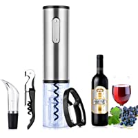 TOQIBO Sacacorchos- Sacacorchos Eléctrico Profesional- Abridor de Botellas con Cortador de Cápsulas y Vertedor de Vino…